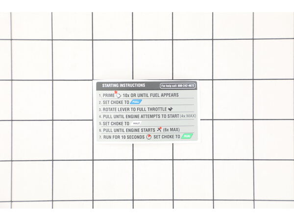 11898961-1-M-Homelite-941565002-Starting Instructions Label