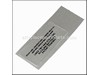 Caution Label – Part Number: 726838
