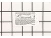 Label – Part Number: 885-892