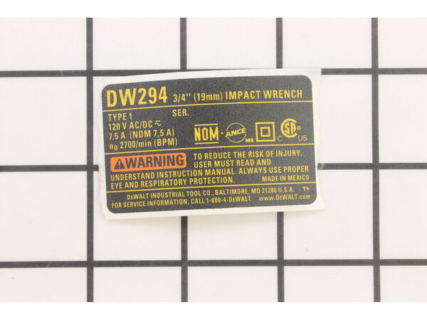11927905-1-M-DeWALT-616877-00-Name Plate