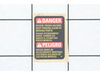 Caution Label – Part Number: 647249-00