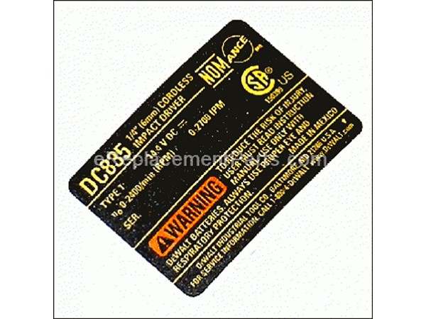11928202-1-M-DeWALT-650670-00-Nameplate