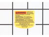 Warning Label – Part Number: N138593