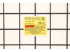 Nameplate – Part Number: N154032