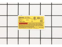 Rating Label – Part Number: N392572
