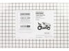 Parts Manual – Part Number: 587774949