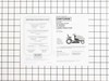 Owners Manual – Part Number: 917174189