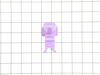 Lavender Cyclone Release Catch – Part Number: DY-90895004