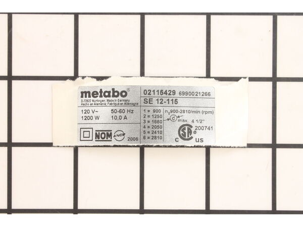 12043568-1-M-Metabo-338046440-Rating Plate