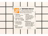 Label, HD Checklist – Part Number: 155231