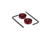 12069805-3-S-Whirlpool-W10846207-Kitchen Aid Handle Medallions (Red)