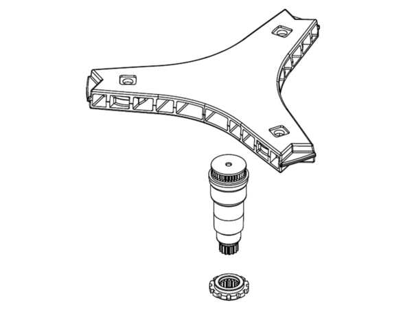 12085453-1-M-Samsung-DC97-20053A-Flange Shaft Assembly