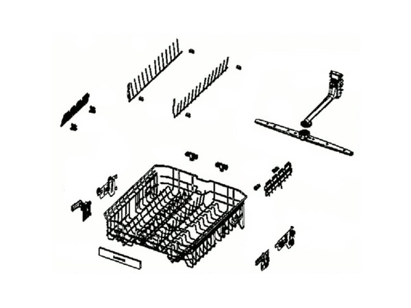 12085755-1-M-Samsung-DD97-00504A-Basket Assembly (Middle)