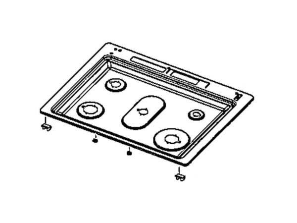 12086357-1-M-Samsung-DG94-01424B-Cooktop Frame Assembly