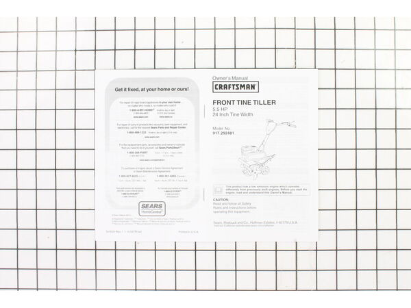 12093458-1-M-Craftsman-917181629-Tiller Owners Manual