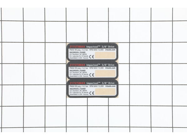 12095197-1-M-Ingersoll Rand-2115TiMAX-300-Information Label