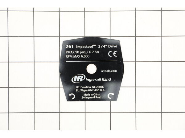 12095525-1-M-Ingersoll Rand-261-301-Nameplate