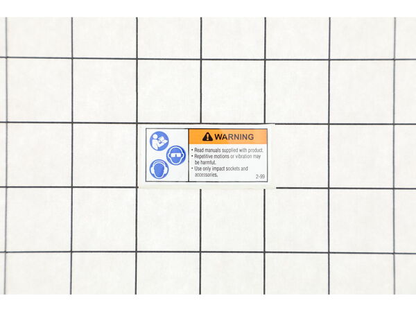 12097100-1-M-Ingersoll Rand-WARNING-2-99-Label