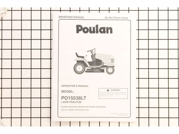 12116487-1-M-Poulan-917411137-Manual, Operator's E&F
