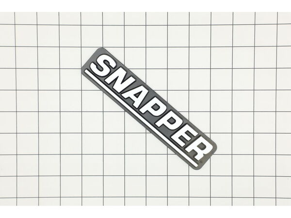 12118769-1-M-Snapper-7024905YP-Decal-Snapper, 7.28" Molded Logo, White Ltr`S. & Stripe