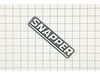 Decal-Snapper, 7.28" Molded Logo, White Ltr`S. & Stripe – Part Number: 7024905YP