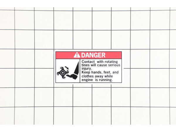 12140829-1-M-Honda-87406-V42-A20-Label, Tine Danger (English)