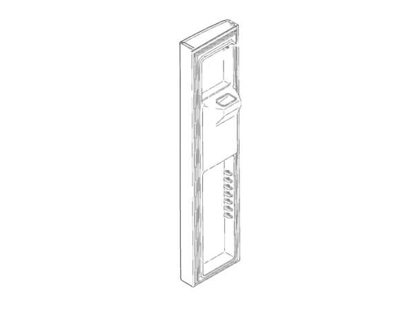12173223-1-M-GE-WR78X27949-DOOR FOAM Assembly FREEZER BLACK