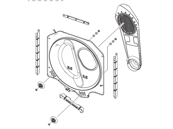 12177799-1-M-Samsung-DC97-17076Z-Assembly DRUM BACK;DV52J8700EW/A2,EGI-SECC,S