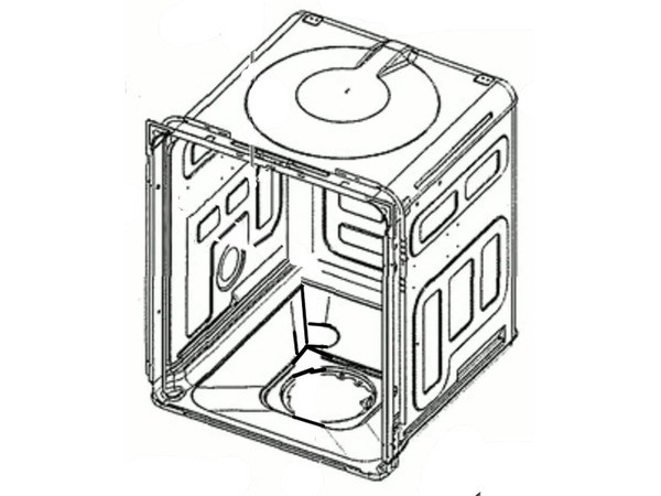12244188-1-M-Samsung-DD82-01328A-Gross Tub Assembly