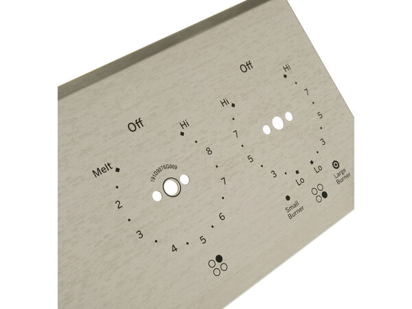 12295172-1-M-GE-WB07X30058- CONTROL PANEL OVERLAY Assembly