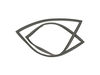 12344995-2-S-GE-WR14X29709-FREEZER DOOR GASKET