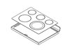 Cooktop Assembly - Black – Part Number: DG94-01301D