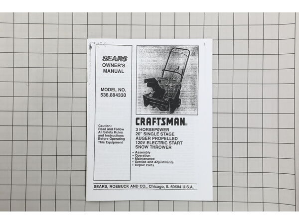 12401801-1-M-Craftsman-314105-Snowblower Owner's Manual