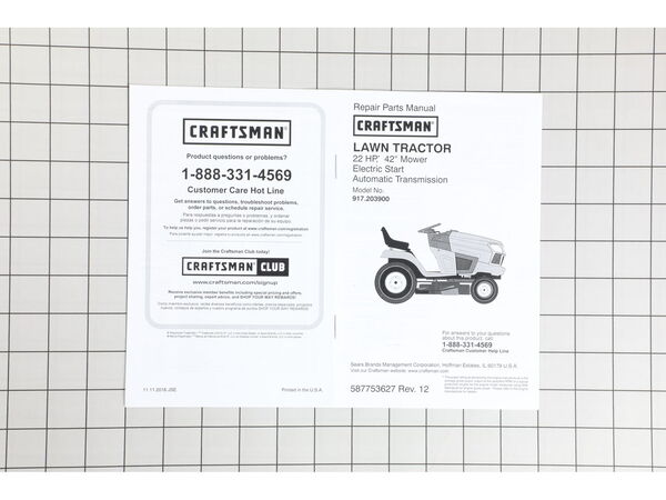 12473953-1-M-Craftsman-587753627-Lawn tractor repair parts list