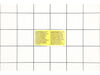 LABEL WARNING FR/SP – Part Number: N499162