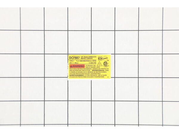 12523116-1-M-DeWALT-N425046-RATING LABEL