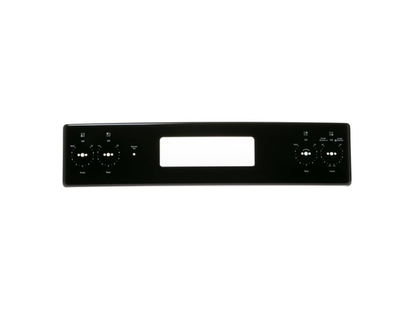 12582557-1-M-GE-WB07X31260-CONTROL PANEL TRIM AND BRACKETS ASM BK