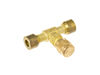 12583270-2-S-GE-WR97X30613-1/4"" - 1/4"" BRASS CONNECTOR W/ SCHRADER "