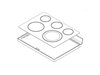 ASSY FRAME COOK TOP;NE59M4320SW,WHITE,NEDG94-01301G – Part Number: DG94-01301F