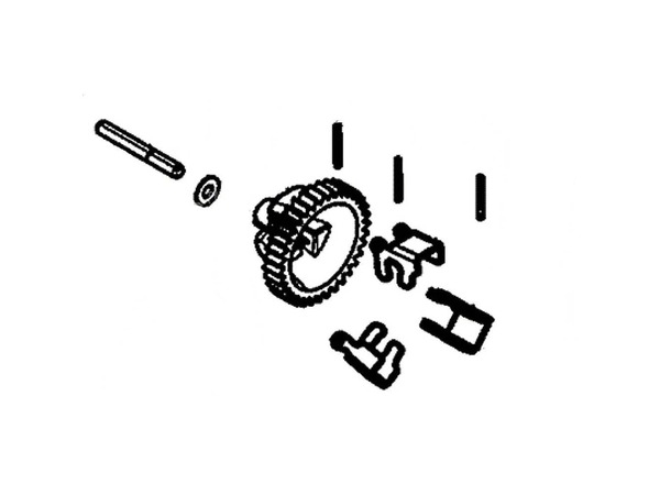 12617189-1-M-Generac-0J58620158-Gear assy.; governor