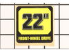 Decal, 22 Front Wheel Drive B – Part Number: 7103962YP