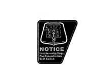 Label-rider seat con – Part Number: 777I23592