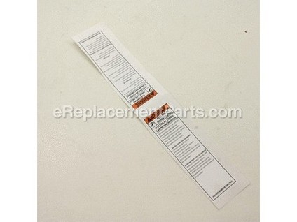 12660785-1-M-Homelite-940654075-Label - dc cord warning