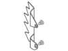 Spike plate w/hdw – Part Number: 953-08128