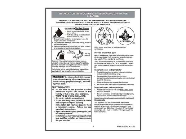 12705982-1-M-Frigidaire-809017002-INSTALLATION INSTRU