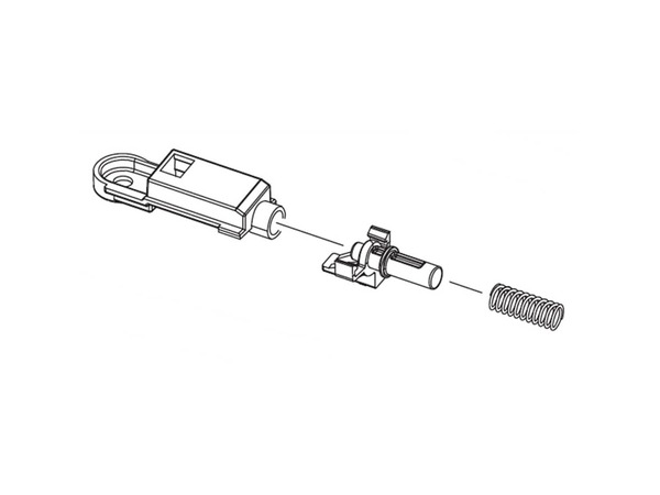 12708787-1-M-Samsung-DC97-20129B-ASSY HINGE-RIGHT;DUAL WASHER,POM,BLK