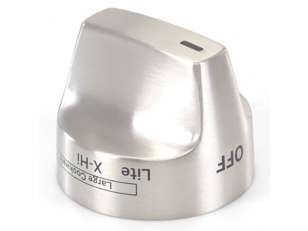12709862-1-M-GE-WB03X31774-STAINLESS STEEL RANGE CONTROL KNOB