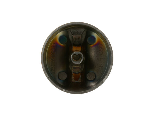 12716424-1-M-GE-WB03X31890-BLACK STAINLESS SINGLE ELEMENT KNOB