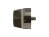 12716424-3-S-GE-WB03X31890-BLACK STAINLESS SINGLE ELEMENT KNOB