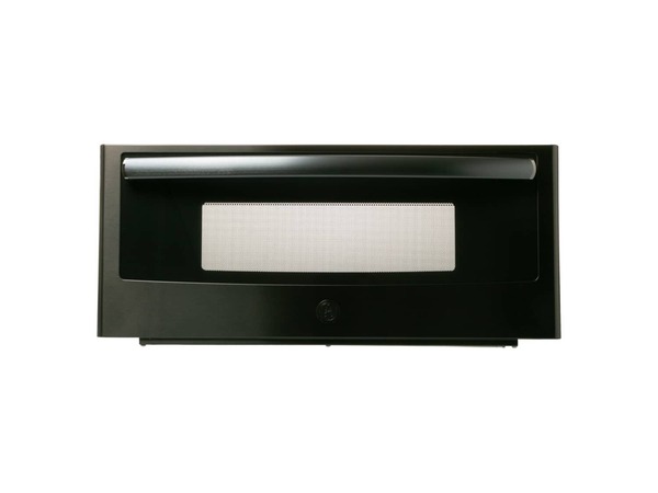 12722799-1-M-GE-WB56X32956-BLACK STAINLESS DOOR WITH FLAT GE LOGO